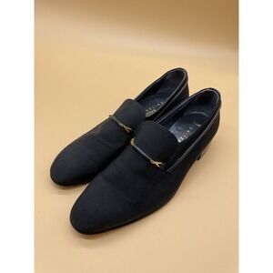 Bally Made in Switzerland Park - Lane  Black Crepe +‎ Patent Men's Shoes Size 8
